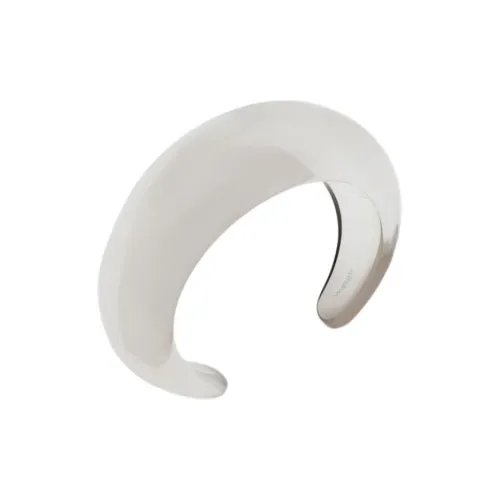 SAINT LAURENT Resin Bangles Unisex Transparent Almond