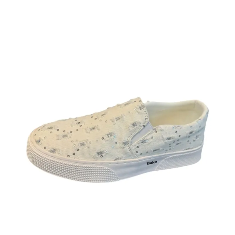 BAKE Anti Slip Wear Resistant Low Top Skateboard Shoes Men's-7