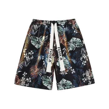 PASOK Casual Shorts Unisex PA013 Hawaii Red