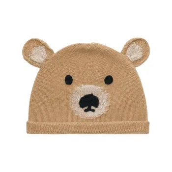 Burberry Wool Beanies Unisex Brown