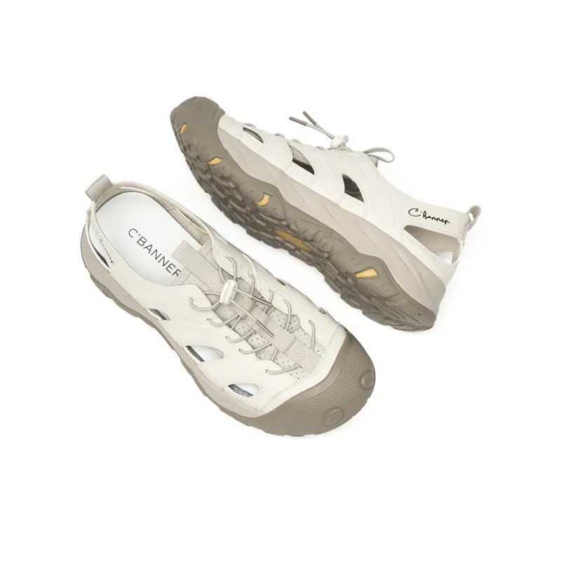 C°BANNER Slip Resistant River Trekking Shoes Men's White-3