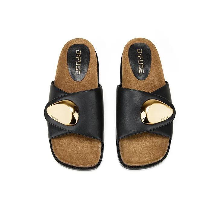 D FUSE SCANDINAVIA Rubber Sole Slip Resistant Slide Slippers Women's-14