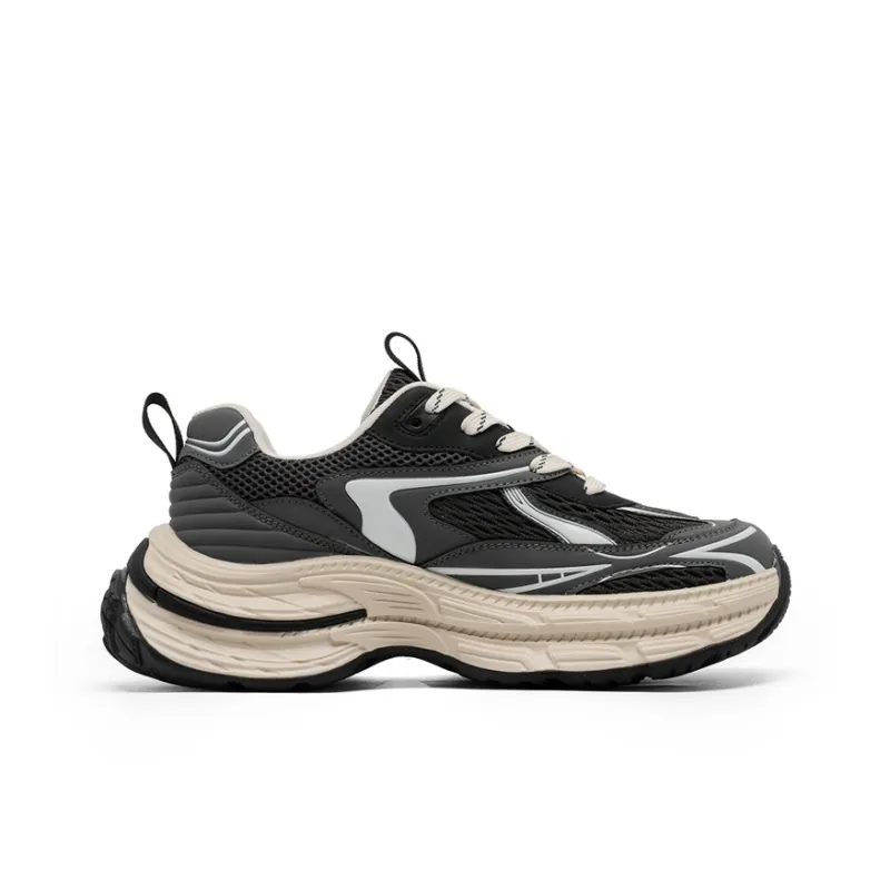 OUBT Shock Absorbers Slip Resistant Breathable Low Top Chunky Sneakers Men's-1