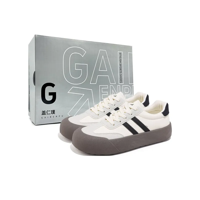 Gai Renpu Slip Resistant, Lightweight, And Breathable Low Top Skateboard Shoes Women's-6