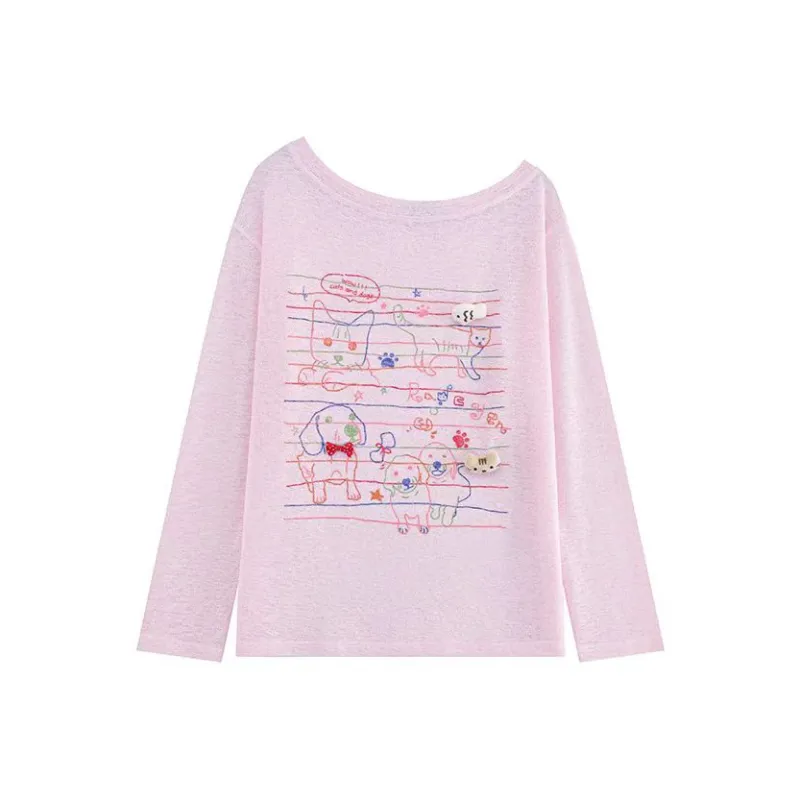 ABCMININ Regular T Shirt Women's-3