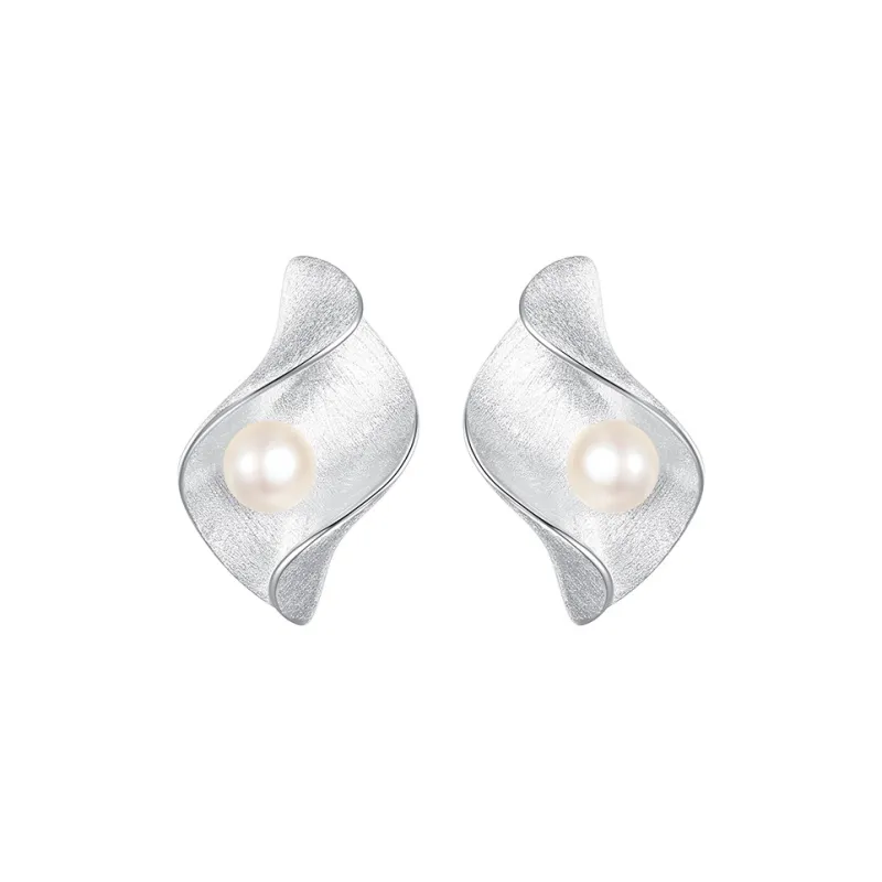 Ascending S925 Silver Stud Earrings Women's-0