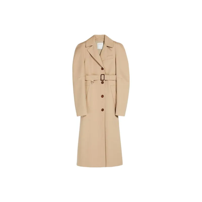SportMax Trench Coats Women's Light Camel-0