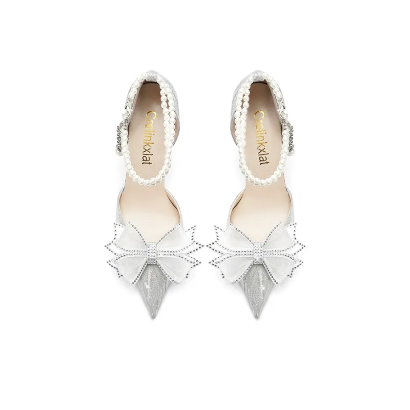 Crelinkxlat Glaze Starlight, Love Rose Box Slim Heel High Heels Women's-33