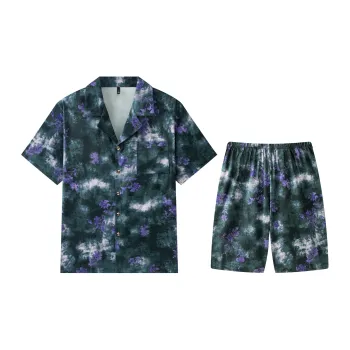 Gongdie Pajama Set Men's Dark Blue