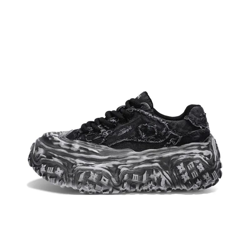 Colorful Creations Slip Resistant, Abrasion Resistant, Breathable, Height Increasing Low Top Chunky Sneakers Men's Box-5