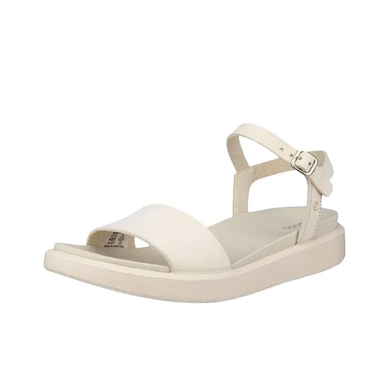 Ecco Flowt One Strap Sandals Women's White-1
