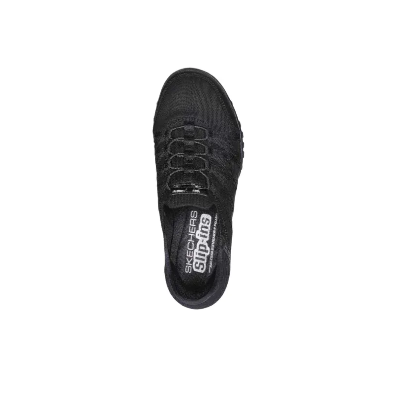 Skechers Breathe Easy Low Top Casual Shoes Women's Black-4