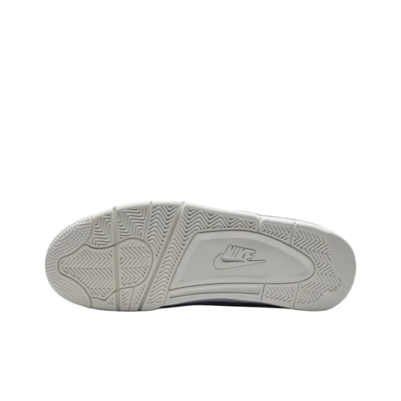 Nike Flight Legacy Mid Top Vintage Basketball Shoes Men's White-4