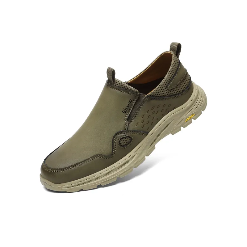 Wen Nai Casual Shoes Men's Khaki-2