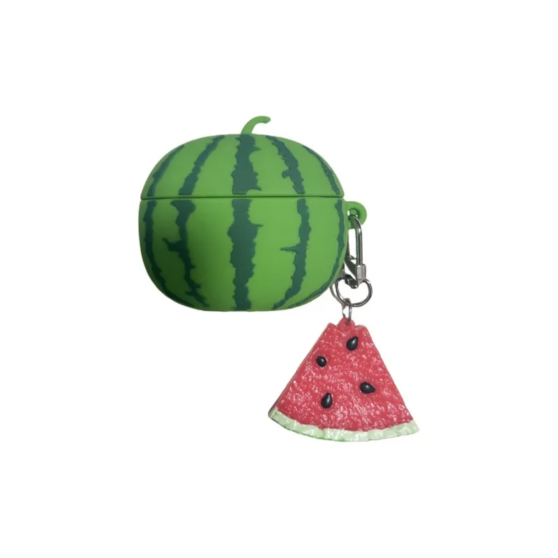 Baohuguang Compatibility Apple AirPods Pro 2/1/2/3 TPU Fashion Minimalist Style Watermelon Headphone Cases-5