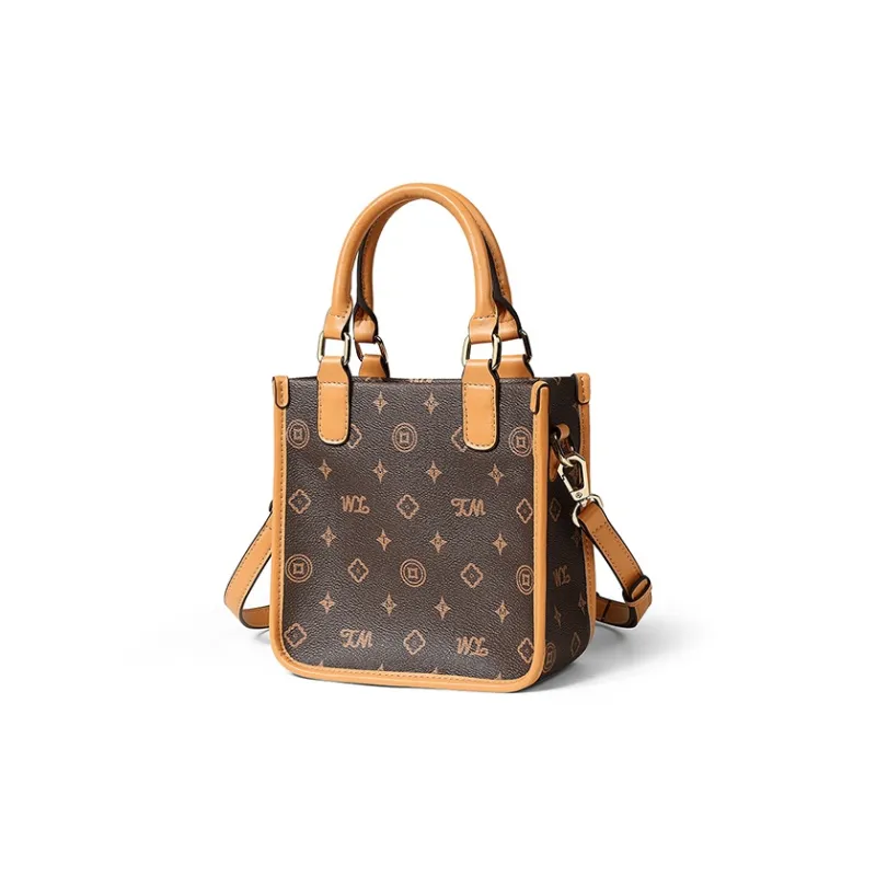 Teenmix PVC Crossbody Bag Small Square Bag Shoulder Bag Handbag Regular Women's Coffee/Ecru/Sky Blue-2