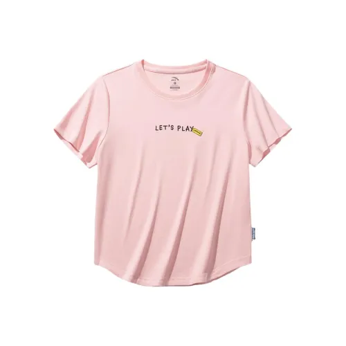 Anta x HAIBAOKANKAN,LIANMINGKUAN Sports Life Collection T Shirt Women's Clear Plum Powder