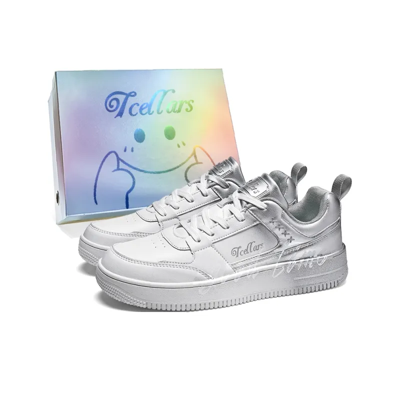 TCELLARS Skateboard Shoes Unisex Low Top White-72