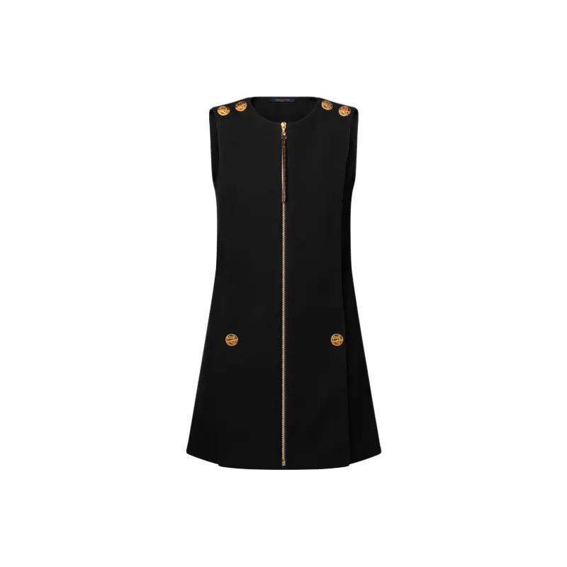 LOUIS VUITTON SS25 Sleeveless Dress Women's Black-0