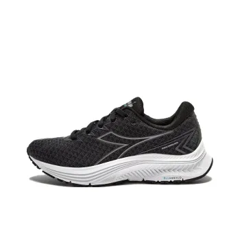 Diadora Anti Slip Wear Resistant Low Top Casual Long Distance Running Shoes Women's Black