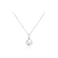 Smooth Sailing Beads-9-10MM Round Pendant Necklace in Silver