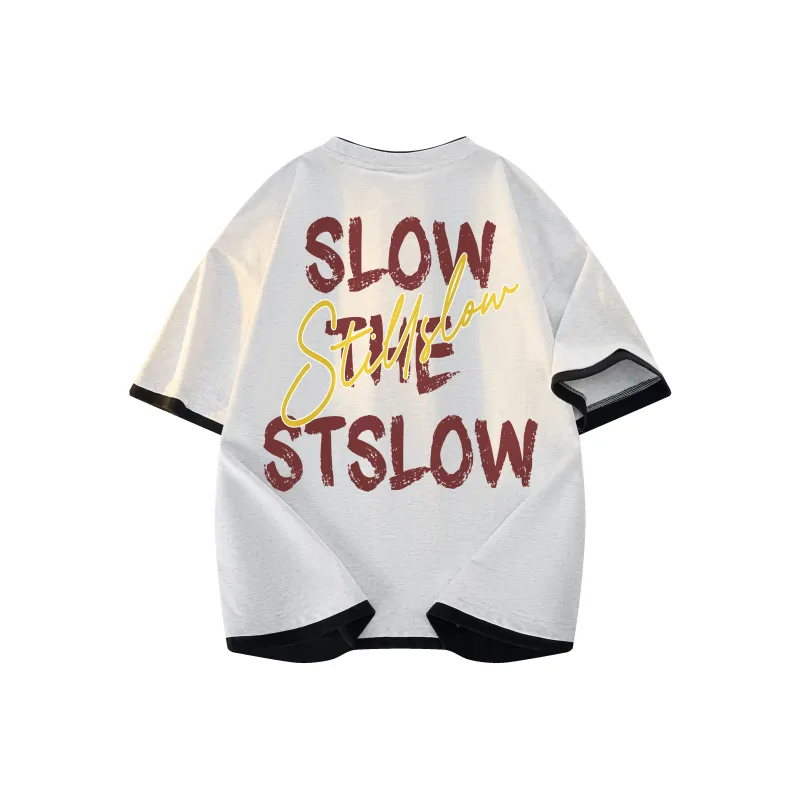 Stillslow Short Sleeved T Shirts Unisex-3