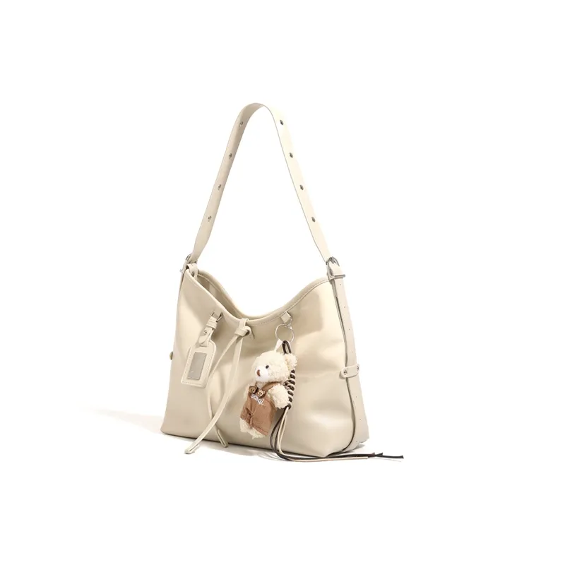 BOBDOG PU Shoulder Bag Tubas Women's Khaki/Black-5