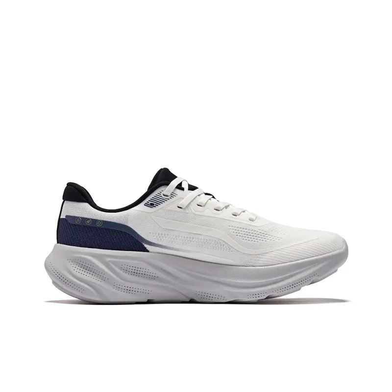 Erke Rebound And Breathable Low Top Running Shoes Men's Microcrystal White Fjord Blue-1