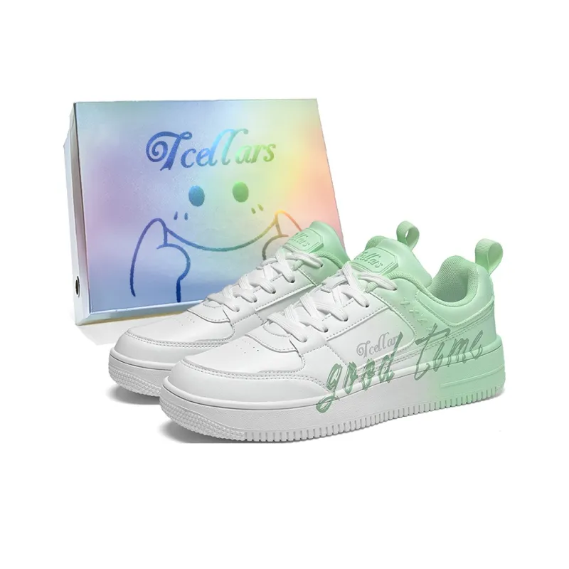 TCELLARS Skateboard Shoes Unisex Low Top White-48