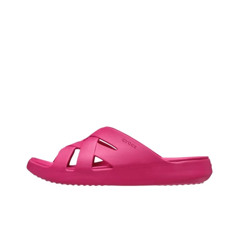 Crocs Abrasion Resistant Slide Slippers Women's Dark Pink-0