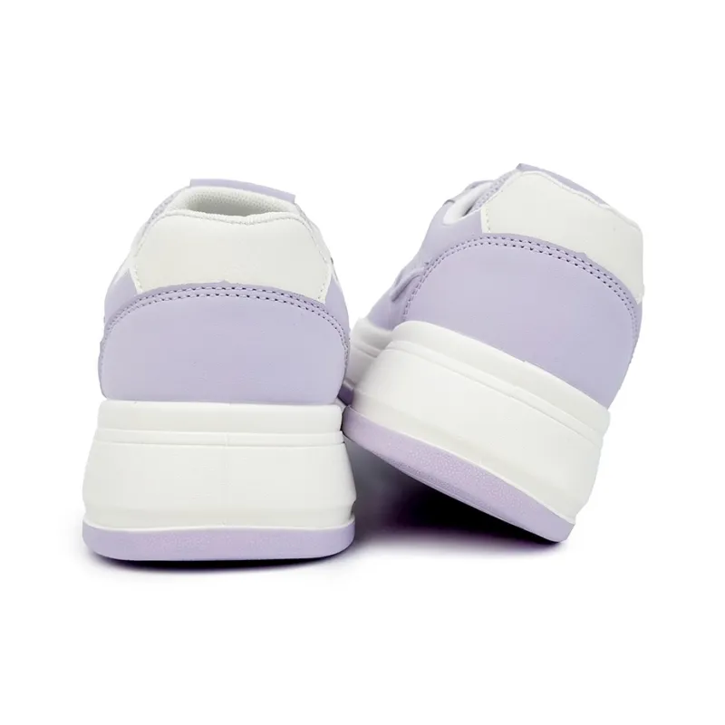 Warrior Slip Resistant Cushioning And Breathable Low Top Skateboard Shoes Women's Purple-4