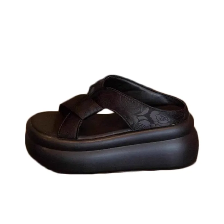 REIHUNG Slide Slippers Women's Khaki/Black/Beige-5