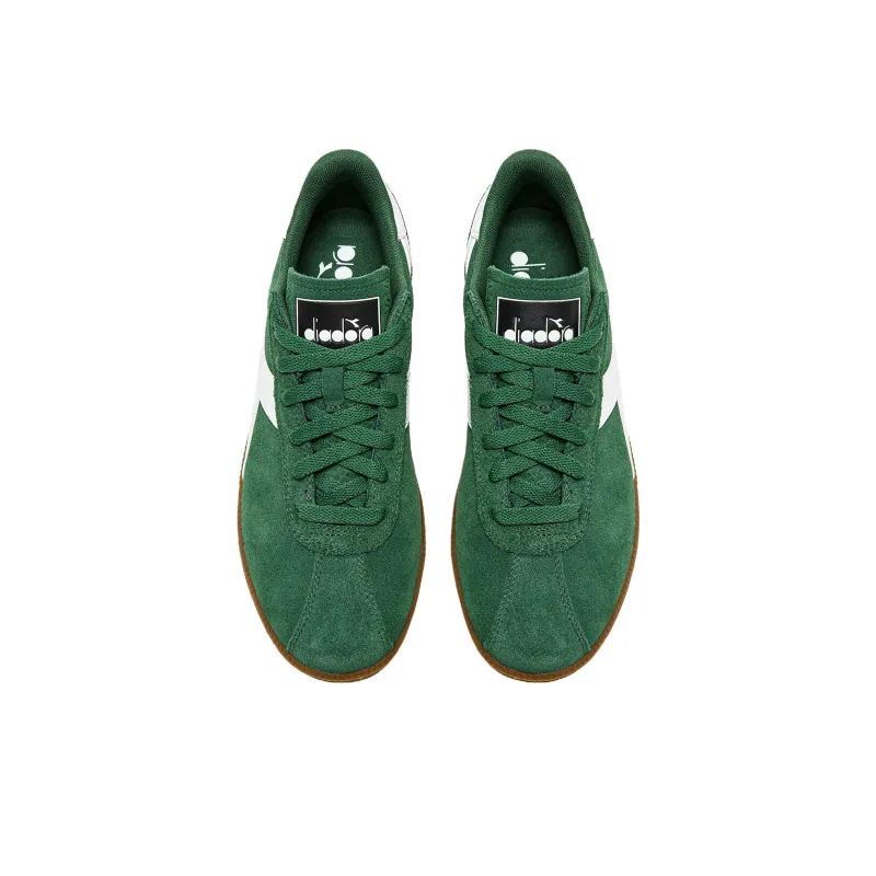 Diadora Anti Slip Wear Resistant Low Top Skateboard Shoes Men's Green-3