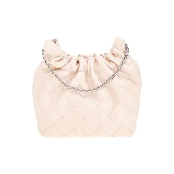 TORY BURCH Fleming Nappa Leather Crescent Bag, Shoulder Bag, Crossbody Bag, Handbag Mini Women's Pink