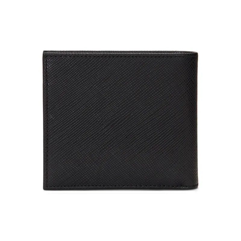 Polo Ralph Lauren Cow Leather Wallet Men's Black-1