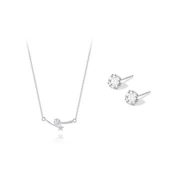 BLANK IN BLANK Sterling Silver Necklaces Women's Bestie Girlfriend Couple Box Birthday