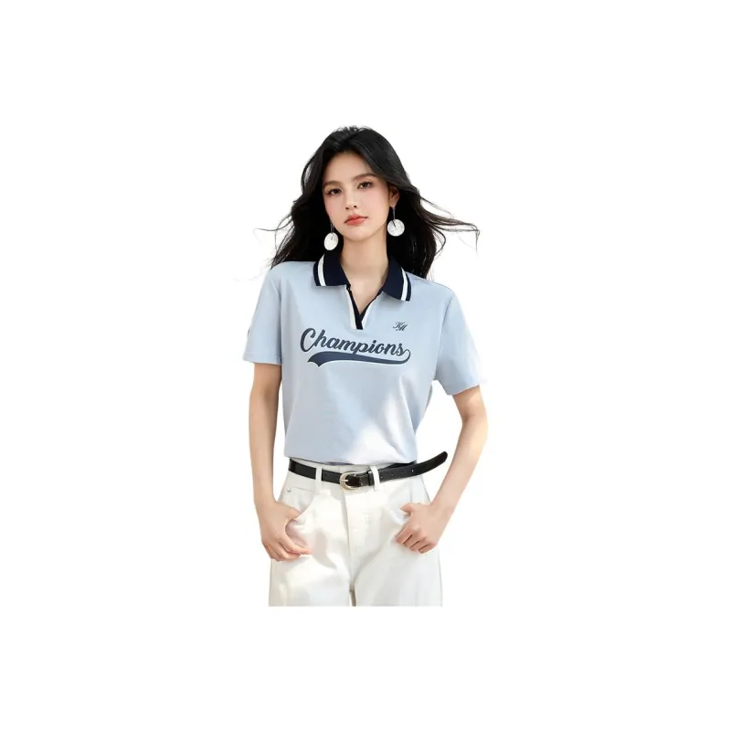 La Chapelle T Shirts Women's Blue-0