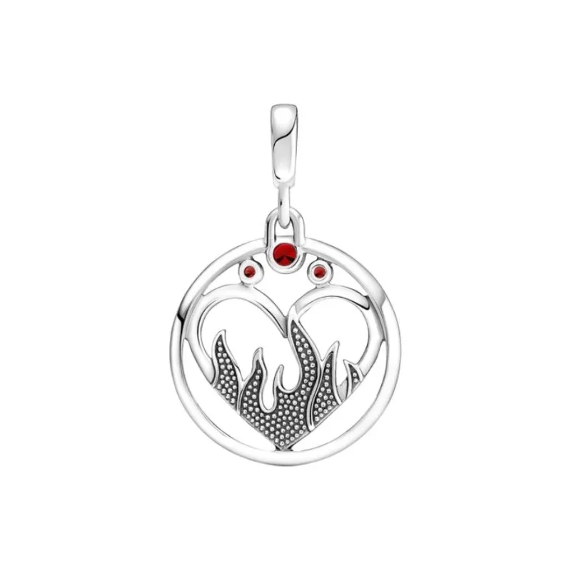Pandora Sterling Silver, Crystal, Enamel Pendants Unisex Silver-1