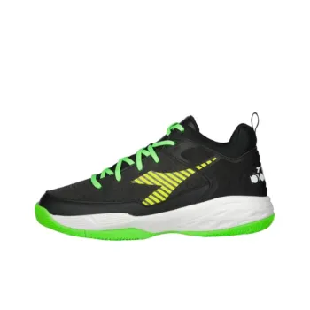 Diadora Anti Slip Wear Resistant Low Top Basketball Shoes Men's Black