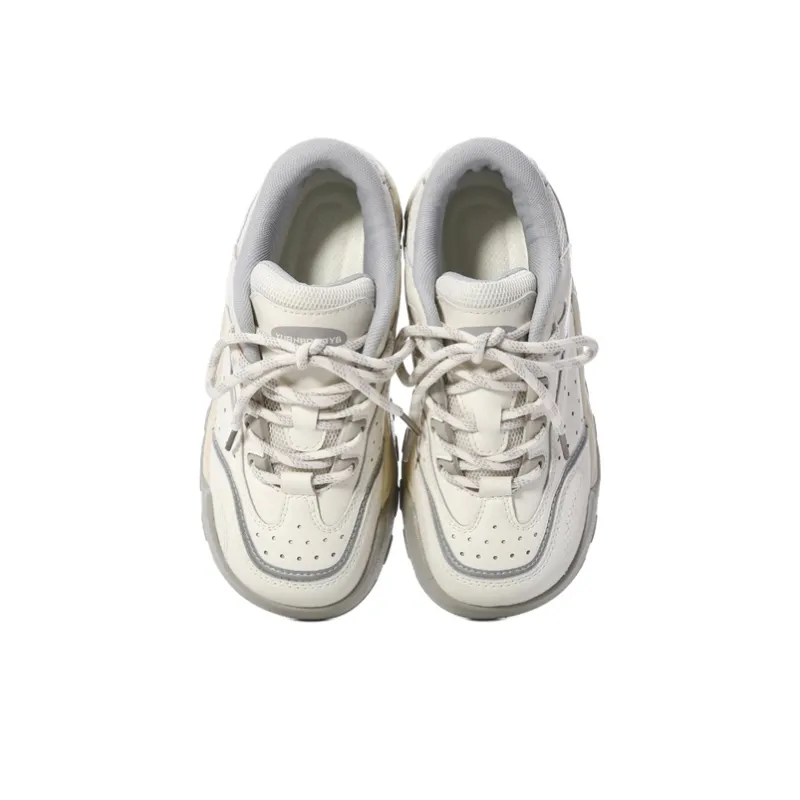 The New Age Family Low Top Skateboard Shoes Women's Beige-2