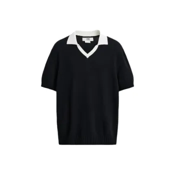 ZARA Polo Shirts Men Sea Blue