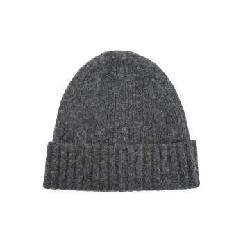 HOWLING STAR Lambswool Beanies Unisex Dark Gray
