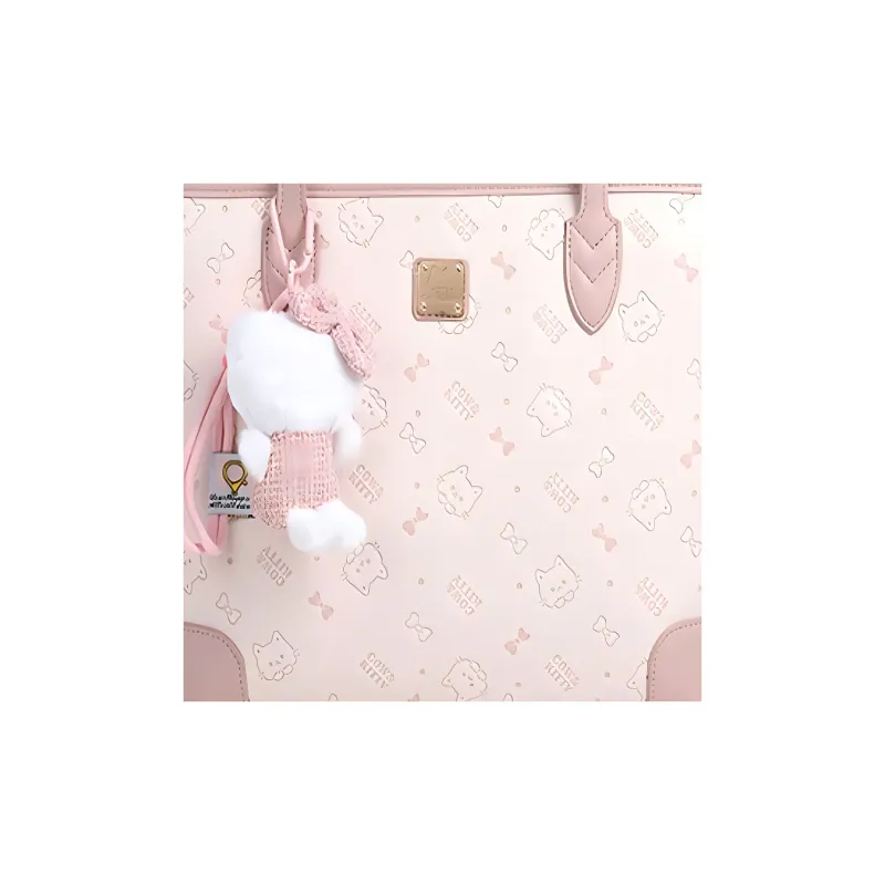 JANE KLAIN Synthetic Leather Tote Bag, Shopping Bag, Shoulder Bag Regular Women's Cherry Blossom Pink-8