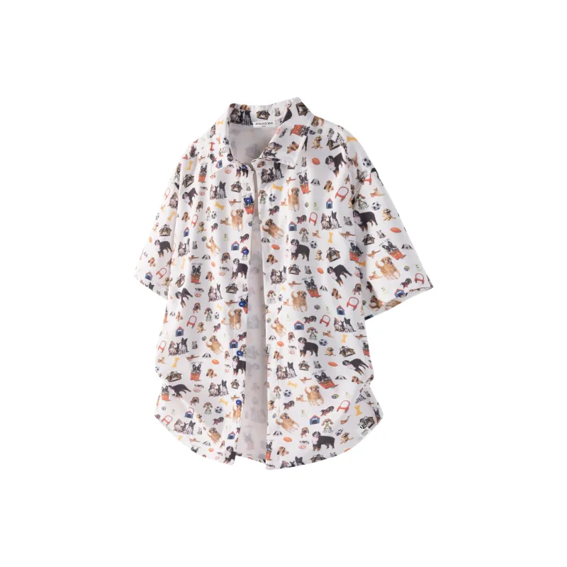 Être Par Lee Shirts Unisex Puppy White-0