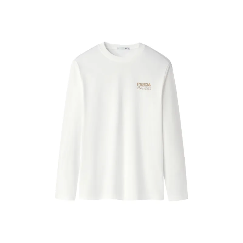 HLA T Shirts Men Raw White 74-0