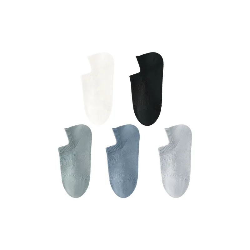 H YXIANG No Show Socks Men's 5 Pack-9