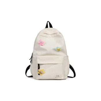 Alcohol Dragon Corduroy Backpack Women's Multicolor