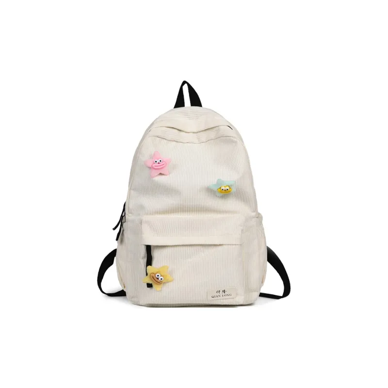 Alcohol Dragon Corduroy Backpack Women's Multicolor-0