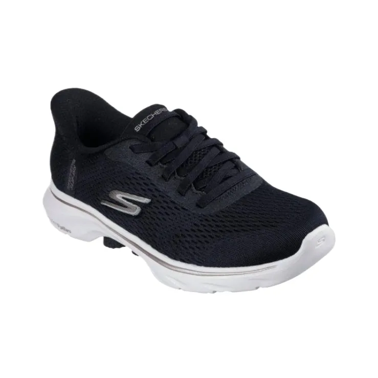 Skechers GO WALK 7 Low Top Casual Shoes Women's Black-2