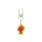 Orange Copper-Fired Little Fish Keychain